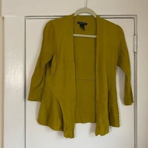 New York & Co Mustard Yellow‎ Cardigan Size XS